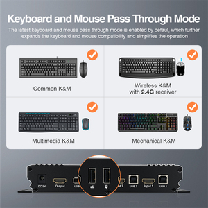 TESmart切换器KVM控制台经济高效的4k电视4k智能电视2端口USB，带音频和USB集线器USB HDMI KVM切换器 - Product Image 6