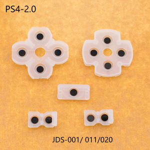 Venta directa de fábrica PS4 controlador adhesivo conductor PS4 botón almohadilla de goma suave almohadilla de silicona suave blanca accesorios de juego - Product Image 5