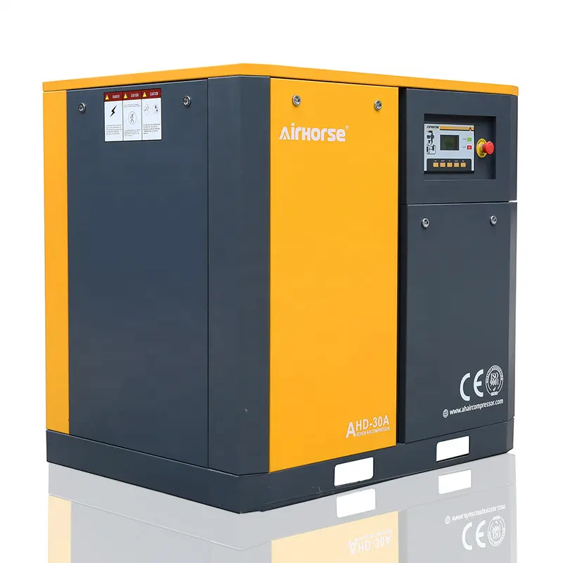 Famous Brand Airhorse Low Noise Rotary Air Compressor 30 HP 22KW Saving Screw Air Compressor With Air Dryer