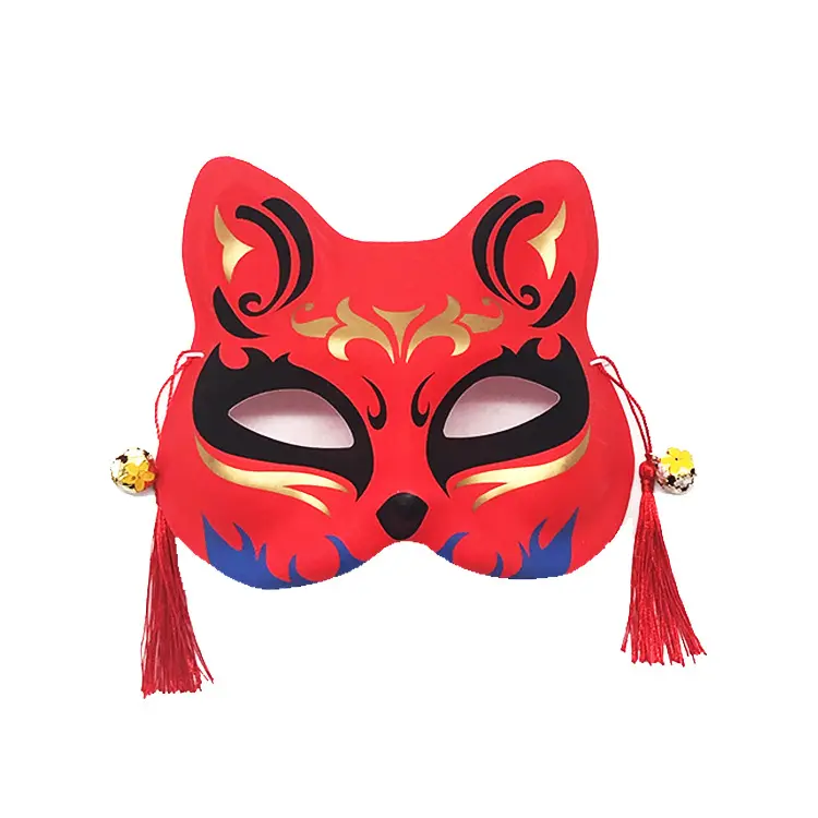 Coole Kitsune Fox Maske Half Face Cosplay Maske Fox Animal Costume Masquerade Party Assecories