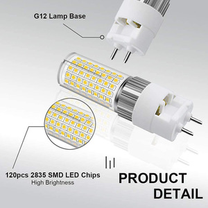 Honeyfly dẫn G12 Ngô lũ đèn 12W 16W 20W SMD 3000K/4000K/6000k duy nhất kết thúc dây tóc lũ ống bằng kim loại <span class=keywords><strong>Halide</strong></span> đèn - Product Image 4