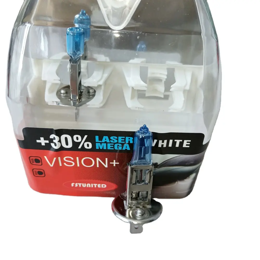 EU Stock Super White Auto Halogen Bulb Car Headlight Halogen Lamp Motorcycle H1 12V 100W Halogen Bulb