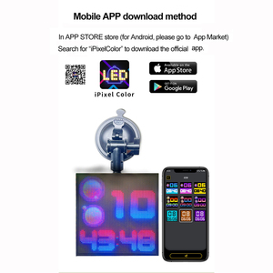 Led araç arka pencere Led ifade ekran arka pencere araba ekran masaüstü piksel ekran Bluetooth iletişim Usb güç kaynağı - Product Image 5