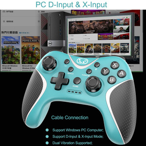Wireless Controller Gamepad Sechs achsig Für Nintendo Switch Pro OLED-Konsole PC-Telefon Joystick-Computer mit doppelter Vibration - Product Image 4