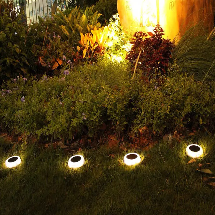 Fábrica decorativa ao ar livre 8w 12w subterrânea solar led spike light para jardim gramado flor grama paisagismo