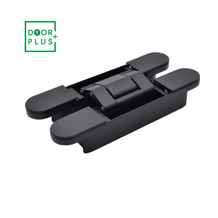 Doorplus 3D Adjustable Invisible Door Hinge door Hinges Stainless Steel Black Door Hinge