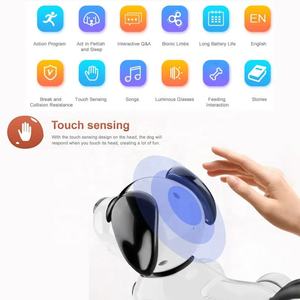Intelligenter Hund Intelligenter Roboter für Kinder Lernspiel zeug mit AI RC-Programmierung Fernbedienung Stunt roboter aus strap azier fähigem Kunststoff - Product Image 2