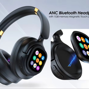 Siindoo JH-ANC630F New Model On-Ear Over-Ear Gaming Headphones <strong>LCD</strong> Screen MP3 <strong>Function</strong> APP Integration for Travel - Product Image 2