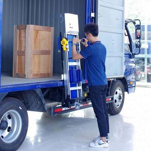Palletlift tiện dụng nâng lên động cơ tay Chariot de chantier xe điện xe Nâng Bánh xe di động điện giỏ hàng gấp Stacker - Product Image 5