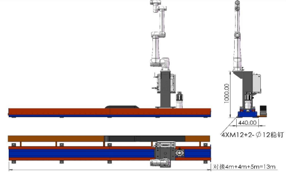 Ground Track Linear Robots for UR AUBO Linear Guide Rail tracker Guide Rail Robot Arm Walking/seventh Axis Collaborative Robot
