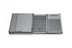 Teclado recargable universal, teclado inalámbrico plegable con panel táctil, miniteclado para tableta Pad - Product Image 3