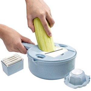 Yeni çok fonksiyonlu Fullstar meyve sebze kesicisi-Spiralizer çelik gıda rende kesici ve dilimleme manuel 7 mutfak için Set - Product Image 6
