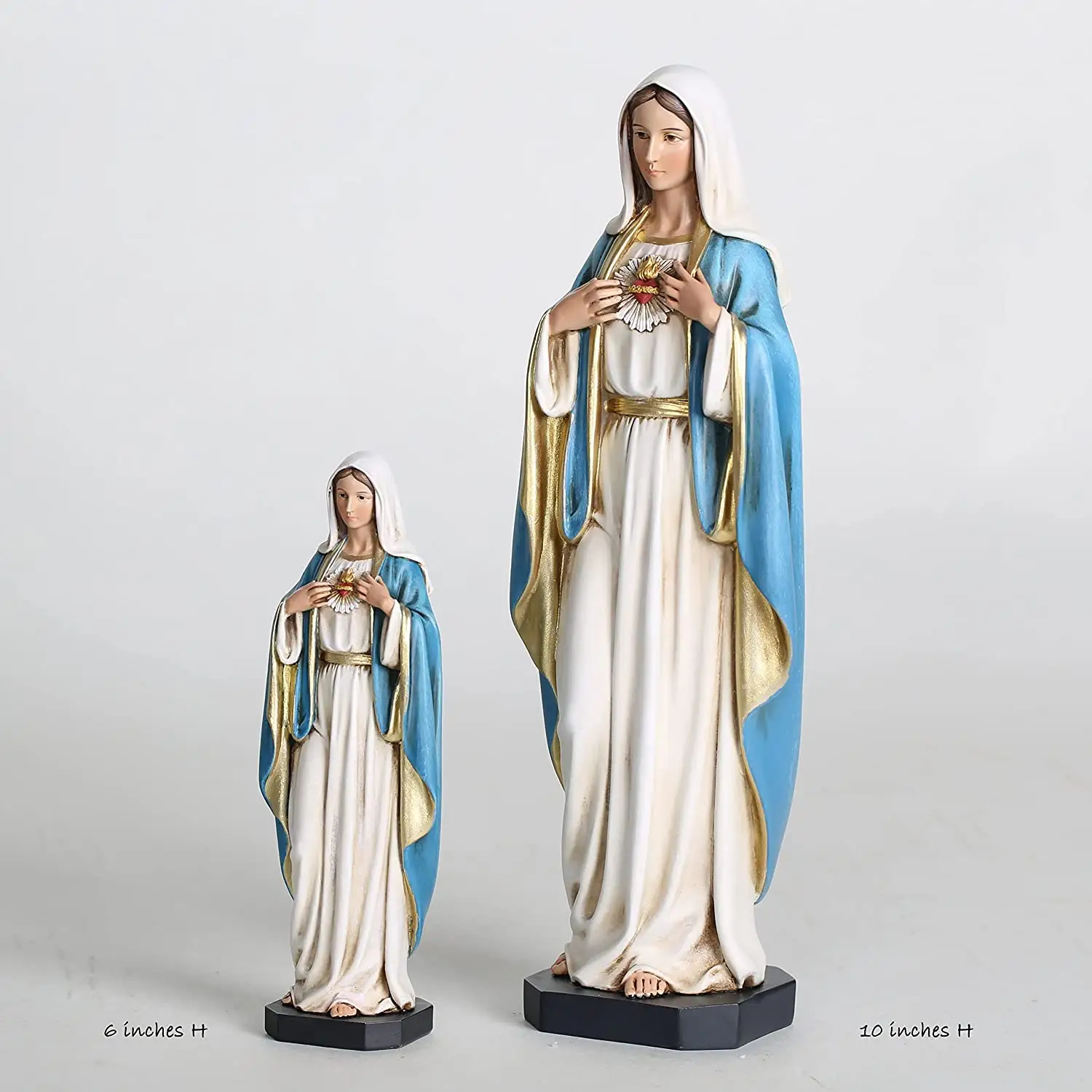 Fabriek Snel Maatwerk Religieuze Ambachten Gekleurde Beelden De Maagdelijke Mary Madonna Mary Et Jesus Standbeeld