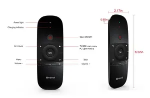 Teclado y ratón W1 Air Mouse 2,4G del mercado europeo con juegos de detección giroscópica, control remoto, funciona para Android TV Box - Product Image 5