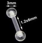 Cartilagine acrilica trasparente