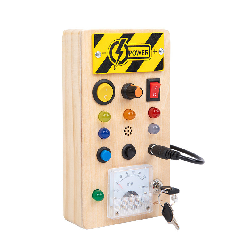Wood color Oy-long ammeter led busy board 028