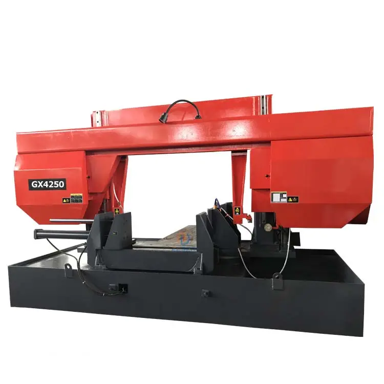 GX4250 gantry double column 45 degree angle cut band sawing machine price