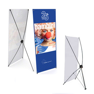 X Stand Banner <strong>Promotion</strong> X Banner Stand Display Advertising Aluminum Adjustable CMYK Digital Printing RJ Full Color Printing - Product Image 2