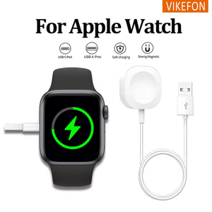 นาฬิกาแม่เหล็กแบบไร้สายที่ชาร์จสำหรับ Apple Watch Series 10 S9 8 7/ 6 5 4 3 SE ที่ชาร์จแบบพิเศษ Type-C USB สองอินเตอร์เฟซเสริม - Product Image 2