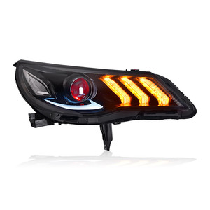 Headlight Assembly for Chevrolet <strong>Malibu</strong> 2016-2018 DRL Sequential Turn Signal <strong>LED</strong> Dual Beam Lens - Product Image 3