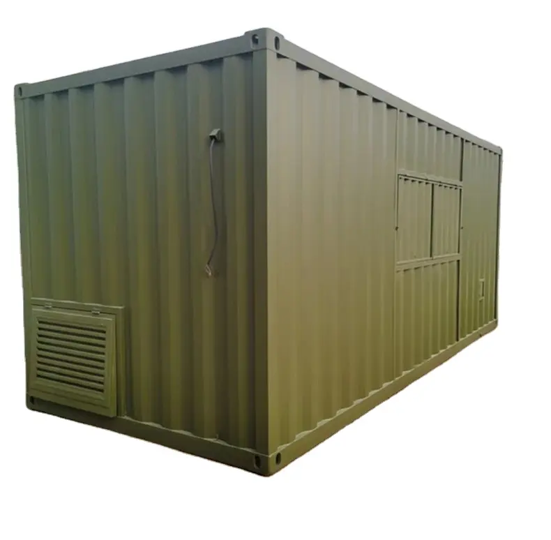 Contenitore per l'insegnamento verde militare casa per esercizi di formazione universitaria rifugio per Container mobile con piastra grande
