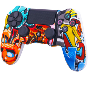 Low Moq Custom Water Transfer Print Controller Rubber Silicone Wrap Slim Skin Grip Cover for PS4 <strong>Dualshock</strong> 4 Gamepad Controller - Product Image 6