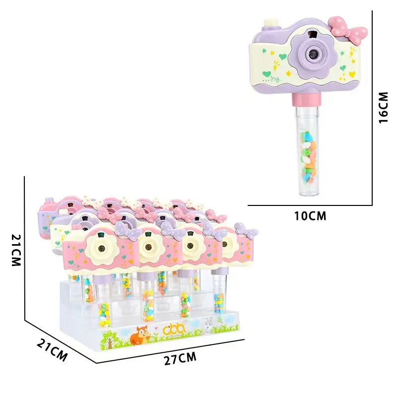 Oem Odm Candy Speelgoed Halal Sweet Kids Cadeau Camera Caleidoscoop Projectie Afbeelding Nieuw Speelgoed Snoep