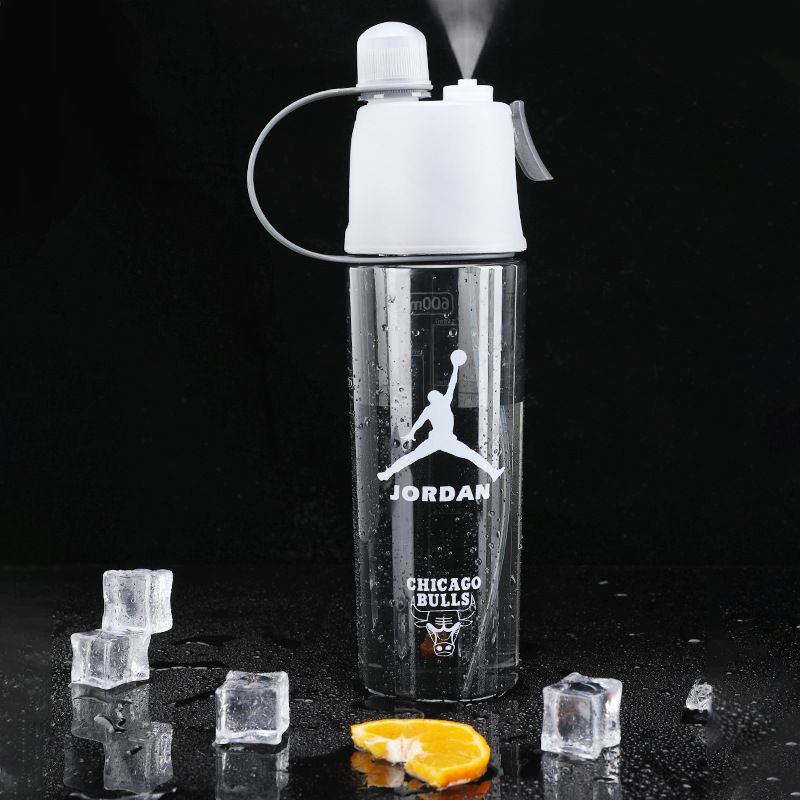 600ml transparent black warrior jordan
