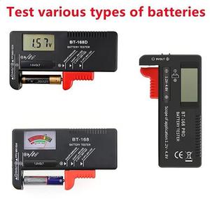 BT-168 BT-168 BT-168D มืออาชีพเครื่องทดสอบแบตเตอรี่ดิจิตอลจอแสดงผล LCD C D N AA AAA 9V 1.5V ปุ่มตรวจสอบความจุของแบตเตอรี่เซลล์ - Product Image 2
