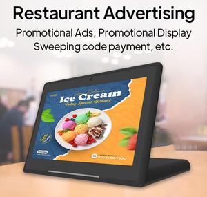 OEM 10.1 Inch <strong>Touch</strong> <strong>Screen</strong> Customer Feedback Evaluator Restaurant Ordering Rj45 POE NFC Menu Board Desktop Android Kiosk Tablet - Product Image 6