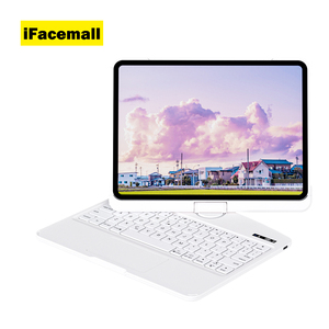 Ifacemall Rotatable Backlit Wireless Transparent <strong>Keyboard</strong> case with Multiple Functional Touchpad for 11inch iPad Pro 1/2/3/4th - Product Image 1