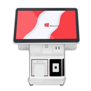 Borsico Commande Dual 15.6 + 11.6 pollici Touch Screen Android Desktop POS terminale registratore di cassa All-in-One per la vendita al dettaglio di ristoranti Spa - Product Image 1