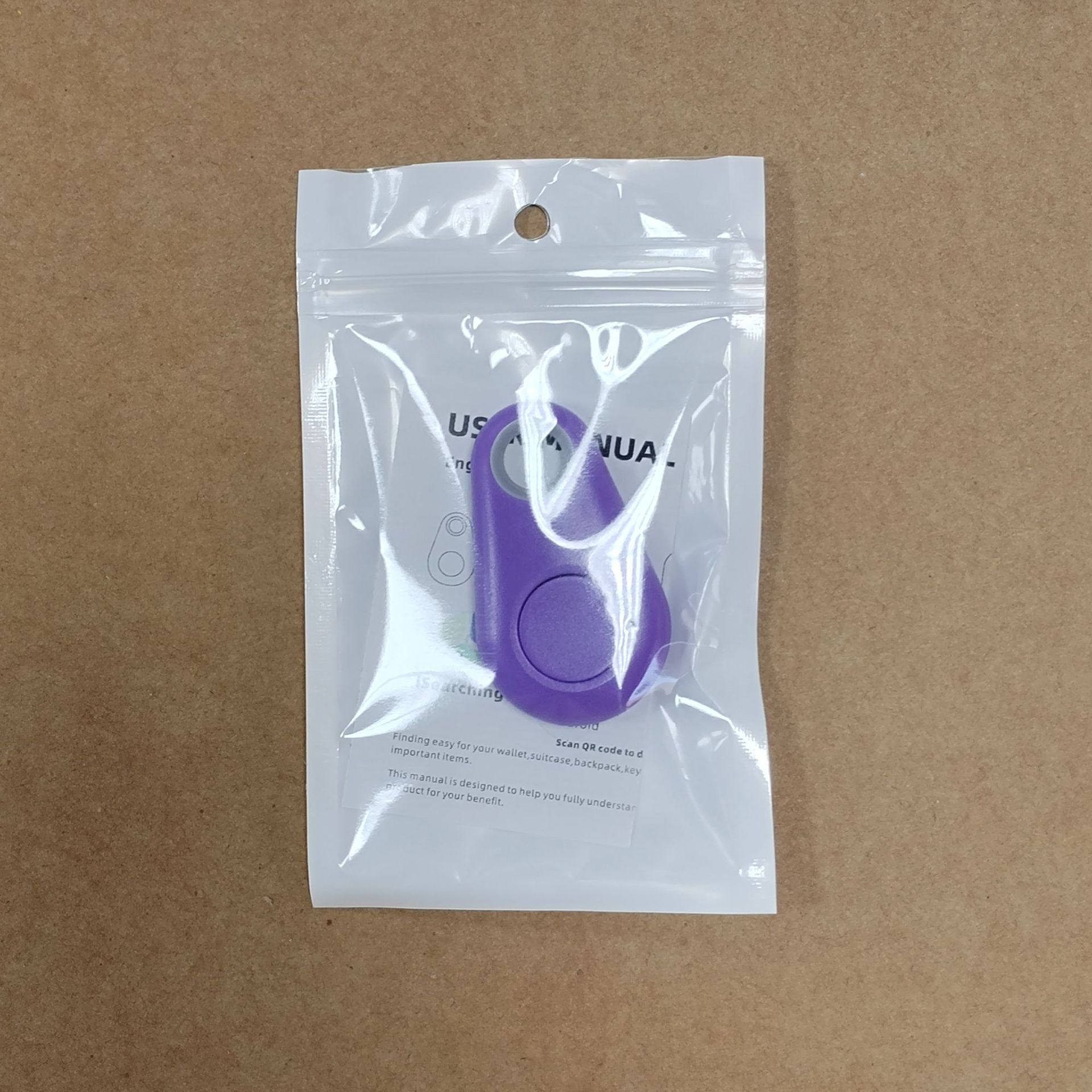 Instrucciones para la bolsa nacarada púrpura.