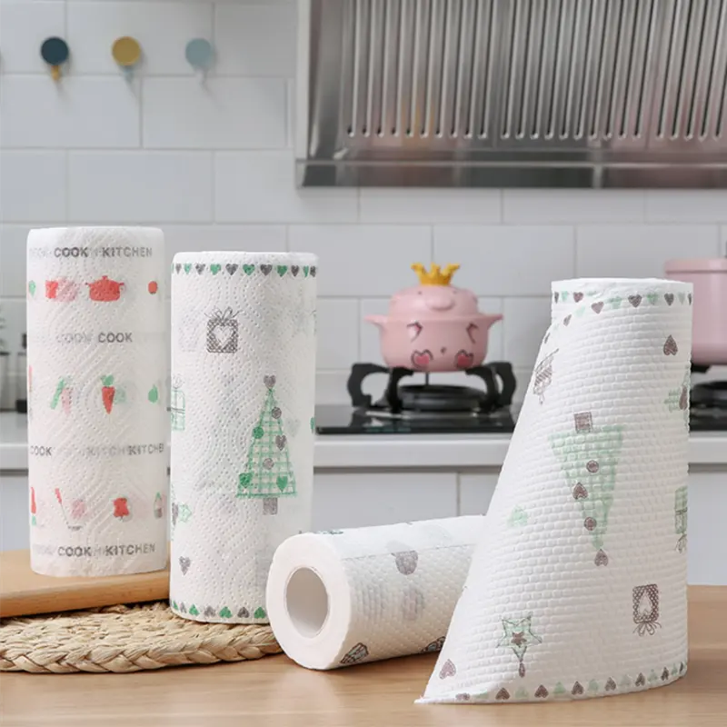 Hete Verkoop Keukenhanddoek Katoenen Stof Organische Niet-Papieren Handdoek