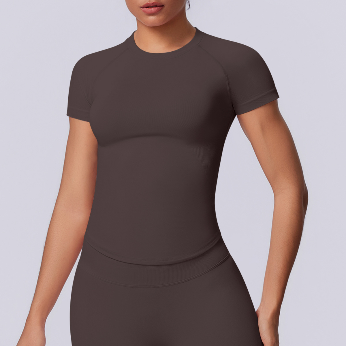 6705 Short Sleeve - Chocolate Brown