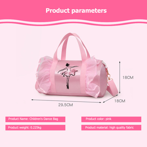 2022 New Ballet Dance <strong>Bags</strong> Pink Girls Sports Dance Kids Backpack Baby Barrels Package <strong>Bag</strong> Costume Clothes Shoes Dress Handbag