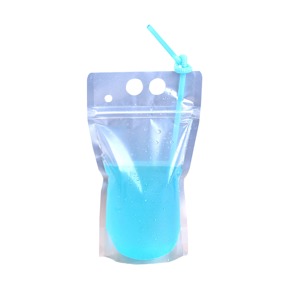 Sacchetto per bevande con cannuccia
