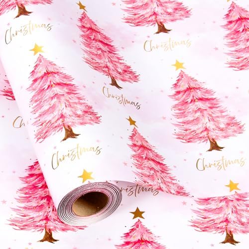 Sapin de Noël rose