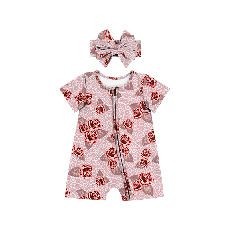 Rosa Rubor, Rojo Rosado, Estampado de Leopardo