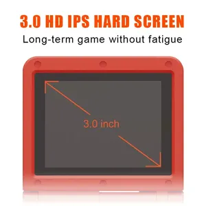 POWKIDDY elde kullanılır oyun konsolu Video oyunu 3 inç IPS ekran çevirme çift açık sistem Retro konsol 16 simülatörleri - Product Image 6
