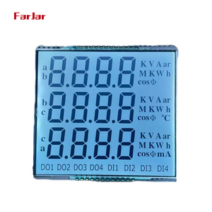 Ampio angolo di visione cifra STN LCD Display personalizzato 7 14 segmento retroilluminazione monocromatico Display STN LCD per misuratore di energia - Product Image 4