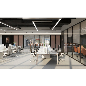 Fabricante de partición de vidrio templado modular para sistema de diseño de división de edificios de oficinas escolares - Product Image 4