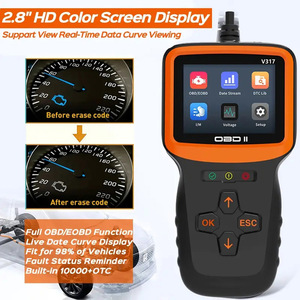 V317 OBD2コードリーダースキャナー診断ツール1年保証車OBD2コネクタ - Product Image 4