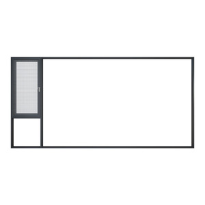Aluminium fenster entwirft doppelt verglaste Fenster Standard horizontale Schiebefenster Fenster rahmen - Product Image 2
