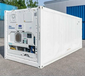 Soğuk depolama et palet düz zemin yan kapı 40 Feet soğutmalı konteyner çelik soğutuculu konteyner rampalar ile - Product Image 5