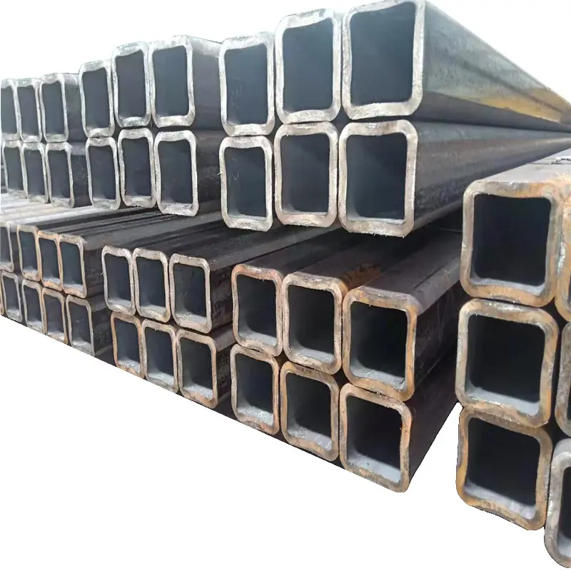 Factory Direct Black Square Rectangular Steel Pipe and Tubes Seamless Metal Carbon Square Steel Tube Making Machine