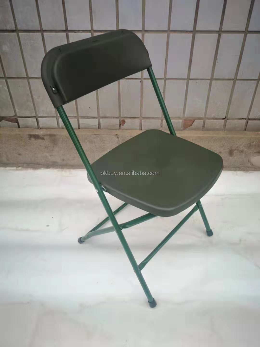 Chaise d'extérieur pliable noire