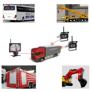 7&quot; <strong>Wireless</strong> <strong>Backup</strong> <strong>Camera</strong> <strong>System</strong> Dual/Quad Split Monitor With Recording Rear Front View Cameras Parking for <strong>RV</strong>/Truck/Trailer/Van - Product Image 4