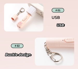 USB-Aufladung Umwelt freundliches PET-Katzen lasers pielzeug Multifunktion ales interaktives LED-Licht Schlüssel bund 5 Muster Cat-Teasing-Laserpointer - Product Image 5