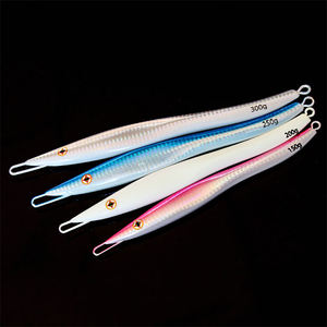 Selco Glow balıkçılık Metal balıkçı bıçağı Jig 300G balıkçılık tüp Jig kanca <span class=keywords><strong>Obsession</strong></span> ses Jigs cazibesi ile